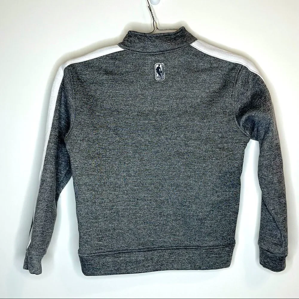Boys NBA Medium Gray Full Zip Jacket‎